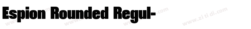 Espion Rounded Regul字体转换